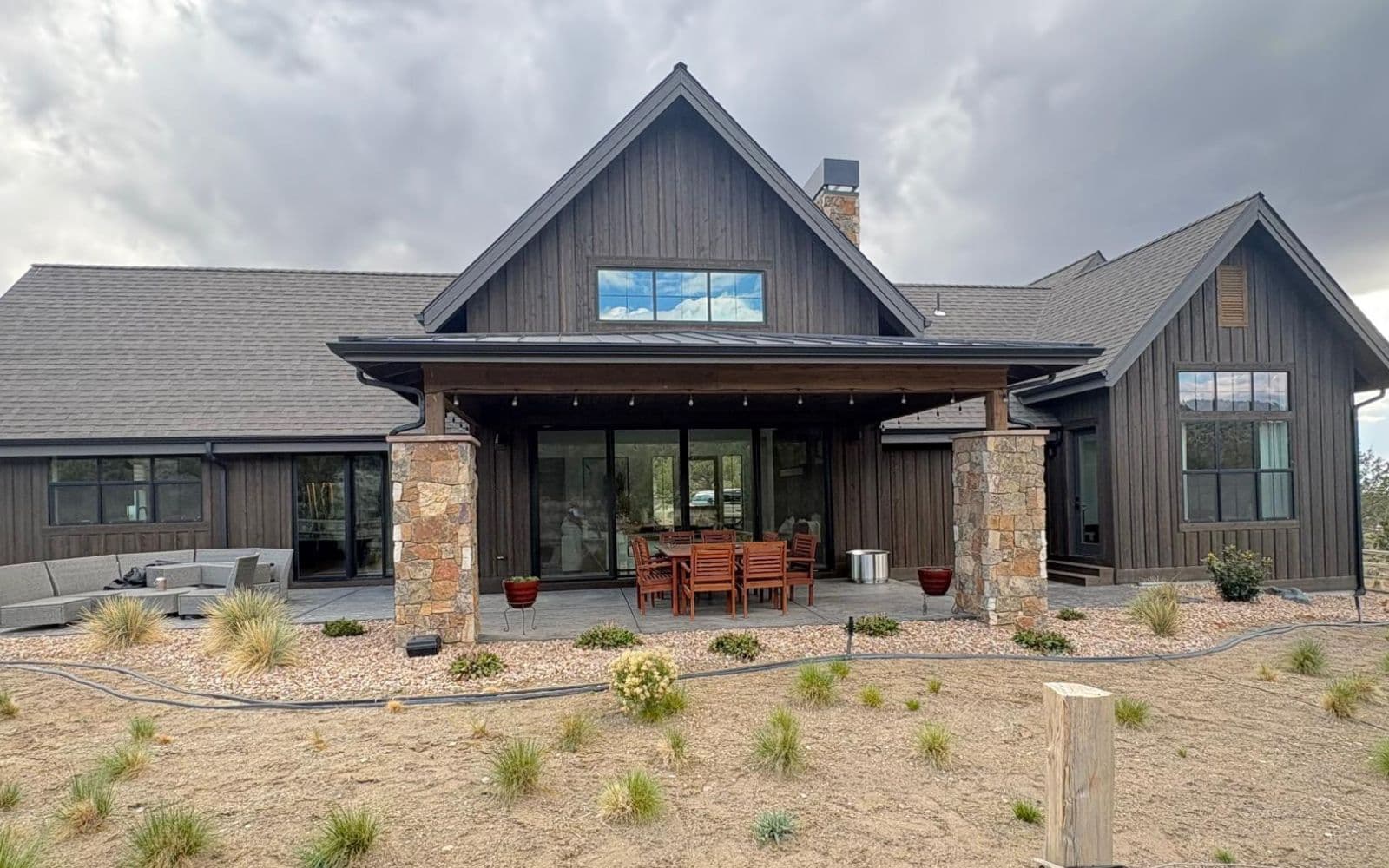 Modern Bend, Oregon home with large clean windows